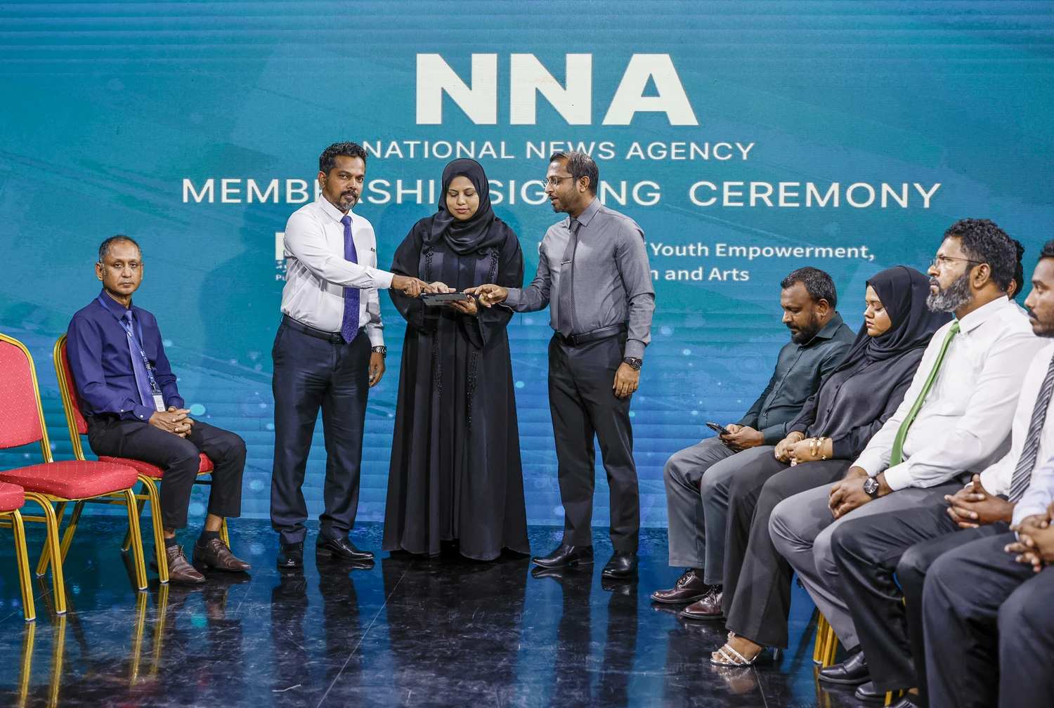 Image for "ނެޝަނަލް ނިއުސް އެޖެންސީ" އިފްތިތާޙުކޮށް، 20 މީޑިއާއަކާއެކު ސޮއިކޮށްފި service