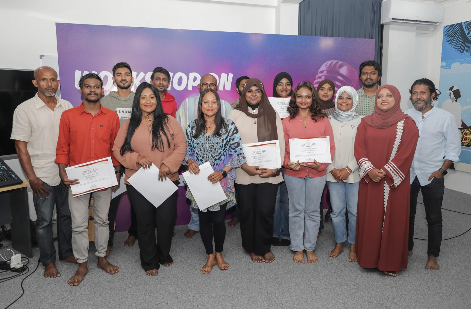 Image for އެންސީއޭ ވޯކަލް ޓްރެއިނިންގ ވޯކްޝޮޕް ނިންމުމުގެ ރަސްމިއްޔާތު service